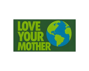7,5 x 3,75 inch Love Your Mother bumpersticker, grappige bumpersticker, meme bumpersticker, automagneet alternatief, grappige autosticker