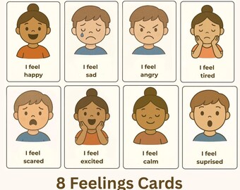 Toddler Tantrum Help Cards (Ages 2–5) | Feelings & Calm Down Strategies Printable