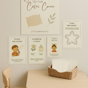 Breathing Exercise Posters for Kids – Printable Calm Corner Tools & Mindful Breathing Activities