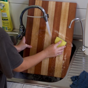 Pinstripe Wooden Chopping Board -- Foodsafe Finish, Durable, Sustainably harvested wood.