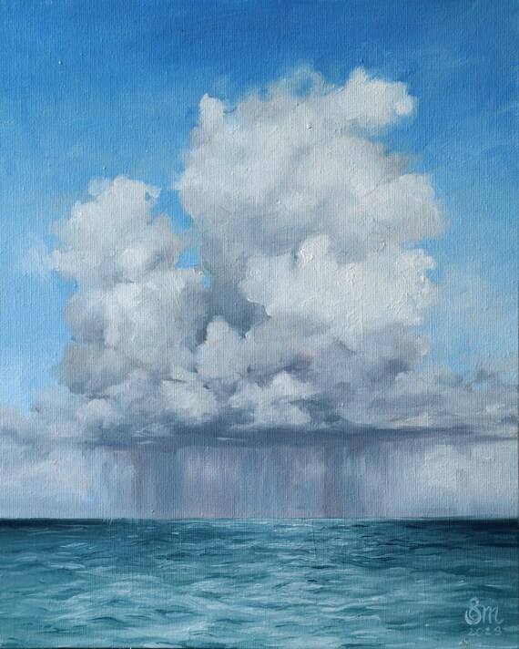 雲 油絵 空の絵の印象を決める 雲の描き方 美術家 大森かずえ