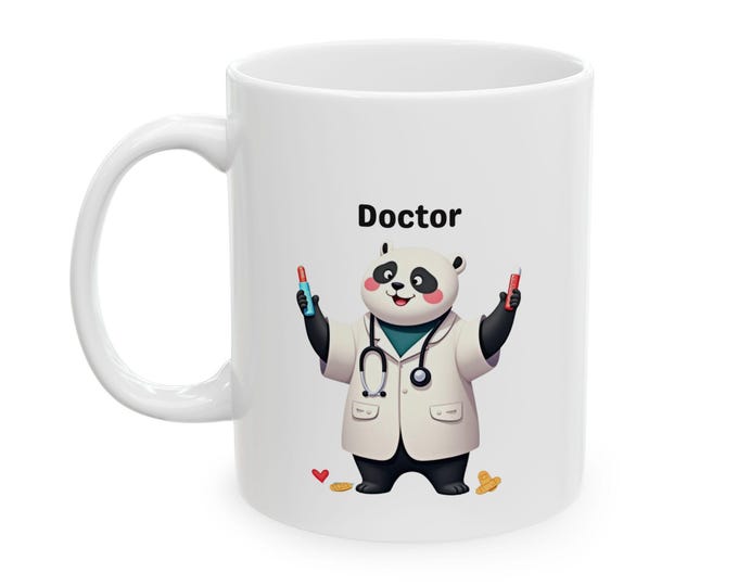 Whimsical Ceramic Mug - Cute Animal Design for Coffee Lovers, Gift for Birthdays, Holidays, Home Office Decor, Tea Lovers