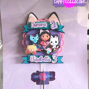Gabby&#39;s Dollhouse cake topper