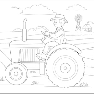 Farm coloring books farm coloring pages animals coloring book for child 15 coloring pages instant coloring book animal coloring pages