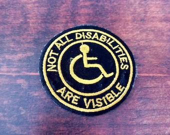 Emblema de conscientização sobre deficiências invisíveis - Mês do Orgulho da Deficiência