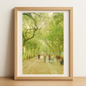 Central Park Poster: Digital Print - Watercolor Photo - Watercolor Print - Housewarming Gift- Gallery Wall