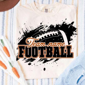 Custom Football Team Name Png, Custom School Spirit Png, School Football Team Png, Football Logo Png, Custom Sport Png, Custom School