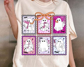 Spooky Hair Stylist Halloween Stamp Png, Hair Stylist Halloween PNG, Making Hair Bootiful PNG, Ghost Retro Halloween Hair Stylist Png