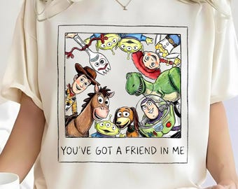 Winnie The Pooh Friends PNG,  You've got a friend in me Tee, Disneyland Pooh Shirt, Disney Trip Sweatshirt, Pooh Friends Gift Shirt