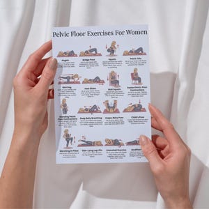 Printable Kegel Exercises for Women | Pelvic Floor Workout Chart | Bladder Control & Core Strength PDF image 7
