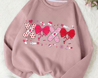 Pink Valentine Nurse Png, Valentine Nurse Coquette Png, Cupids Favorite Nurse Png, Nurse Valentines Shirt Design, Valentines Day PNG