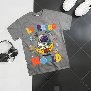 Out Of This World Learning PNG, Funny Science Teacher Clipart, Solar System Back To School Sublimation, Digital Download