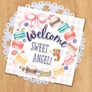 37 cartes d'étapes imprimables pour bébé, motif macaron, étapes importantes de la mémoire de bébé, étapes importantes du mois, petite fille, mignonne et douce