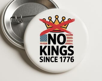 Keine Könige-Protest-Buttons: Linke Buttons, Linke & Kühlschrankmagnete B444