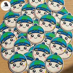 100 pegatinas troqueladas de la mascota de la misión lunar Artemis II, pegatina indicadora de gravedad cero de la NASA, colección de pegatinas para amantes del espacio.