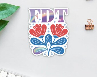 FDT Anti-Donald Trump Anti-Maga Sticker Decal Vinyl for water bottle, laptop, car, locker NPR Parody