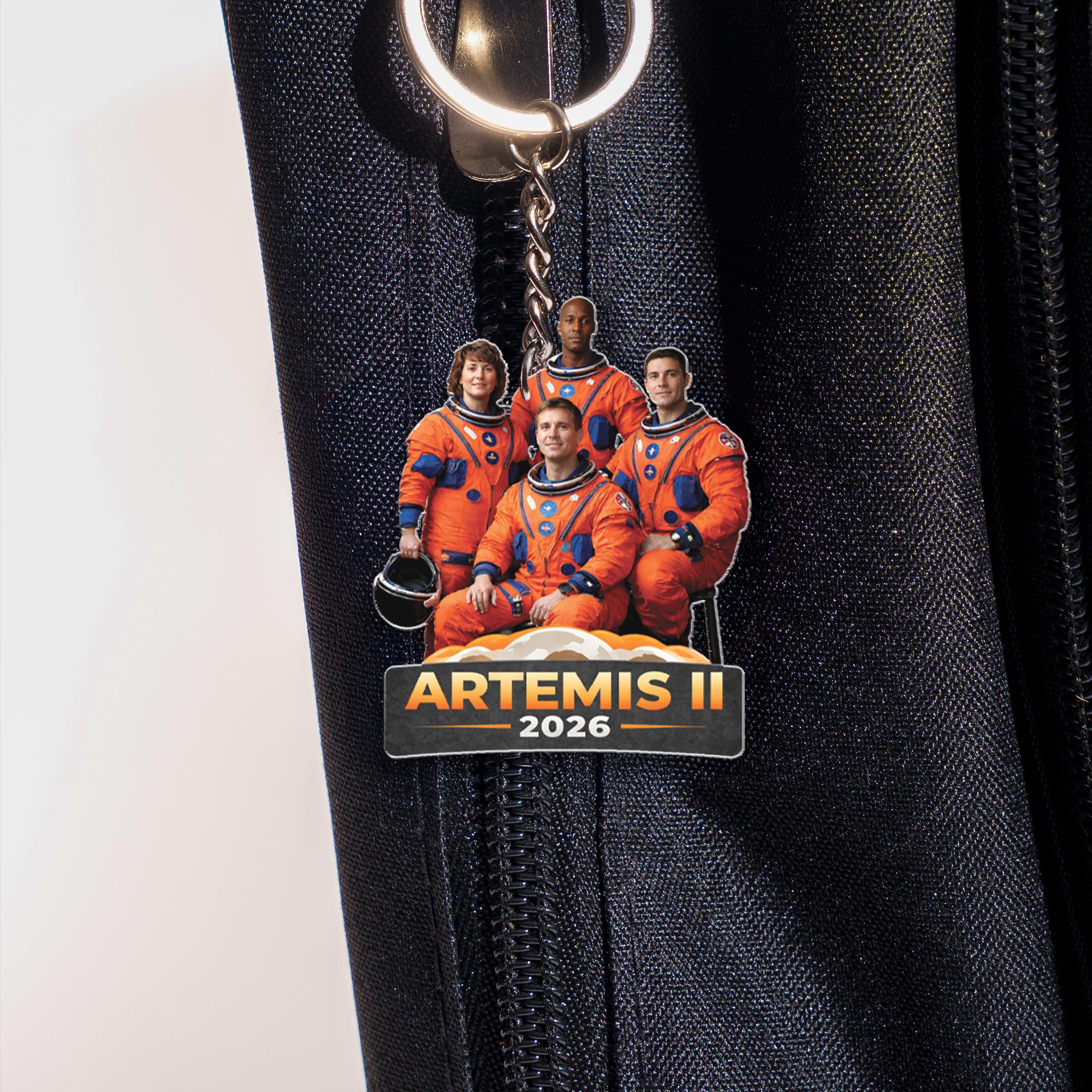 Mission Key Chain Artemis II 2026 Rocket Launch Keychain/sticker, Future Moon Mission ...