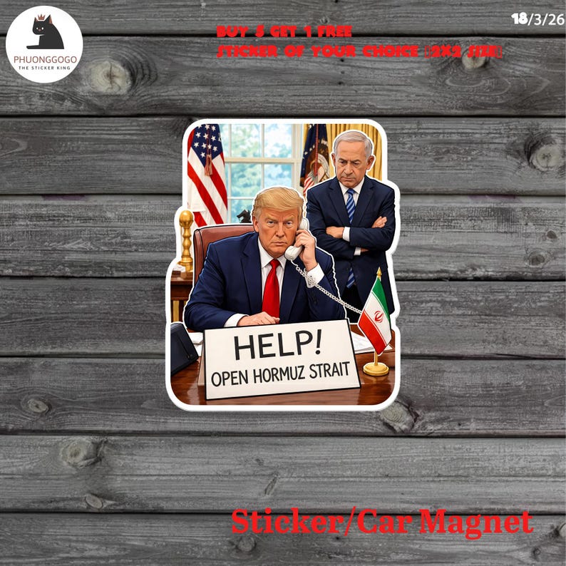 Help Me Open Help Me Open HORMUZ, I Did That Anti-trump Sticker/magnet, Trump Gas ...