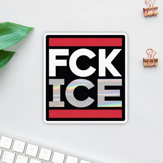 Anti-ICE Sticker/Car Magnet, Political Protest, Immigration Rights, Oppose Trump