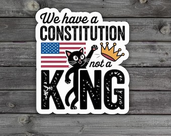 Sticker/Aimant pour voiture No Kings in America Since 1776 – Sticker Pro Democracy Anti MAGA Protest