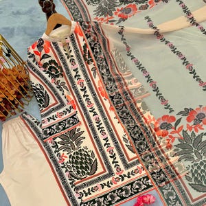 Pakistani Designer  with digital print  Georgette fully embroidered Sequence Work Readymade Salwar Kameez Stitched Wedding Wear Suits