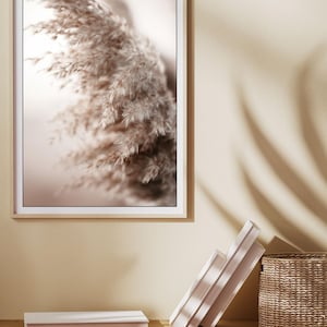 boho style art, plant art, Dried Grass Prints