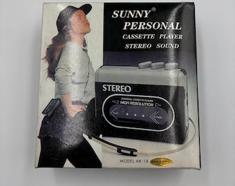 Vintage Sunny Personal Kassettenrekorder Modell AK-18 New Old Stock 80er Jahre