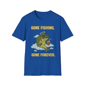 Gone Fishing Unisex Softstyle T-Shirt, Relaxed Fit Fashion Tee, Perfect for Anglers, Gift for Fishing Lovers, Casual Everyday Wear, [...]