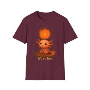Cute Fire Cat Unisex Softstyle T-Shirt, Funny Animal Tee, Gift for Cat Lovers, Summer Fashion, Cute Graphic Shirt, Fun T-Shirt