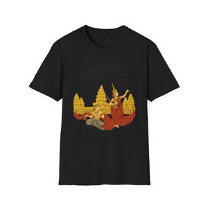 Cambodian Heritage Graphic T-Shirt | Angkor Wat, Apsara, Khmer Culture Tee