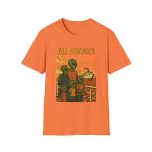 Alien Humor Graphic Tee: Unisex Softstyle Cotton T-Shirt