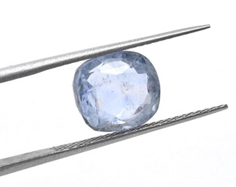 Natural Blue Sapphire Gemstone, Ceylon No Heat Oval Cut, 4.93 ct