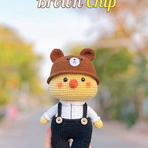 Amigurumi Doll Crochet Pattern PDF, Cute Boy Doll with Bear Hat, Stuffed Toy Tutorial, DIY Crochet Gift, Beginner Friendly Amigurumi