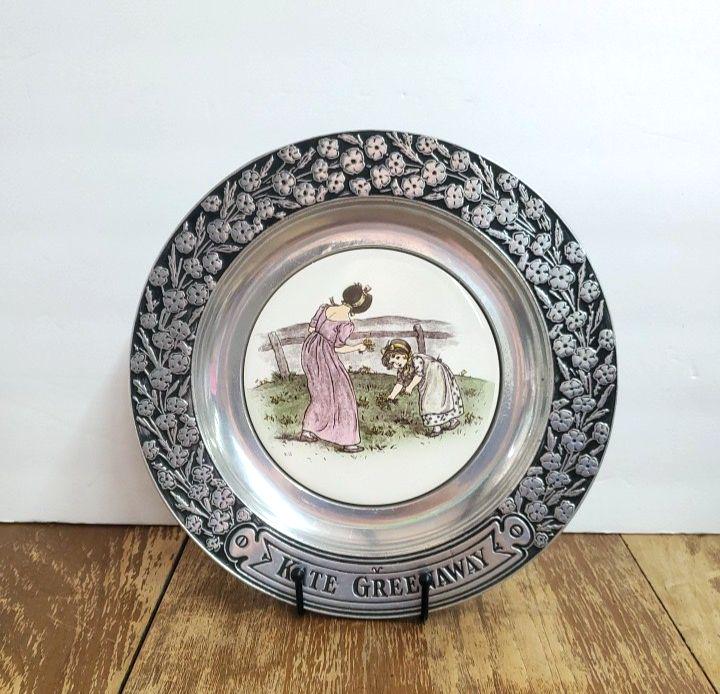 Kate Greenaway Pewter Plates - Etsy