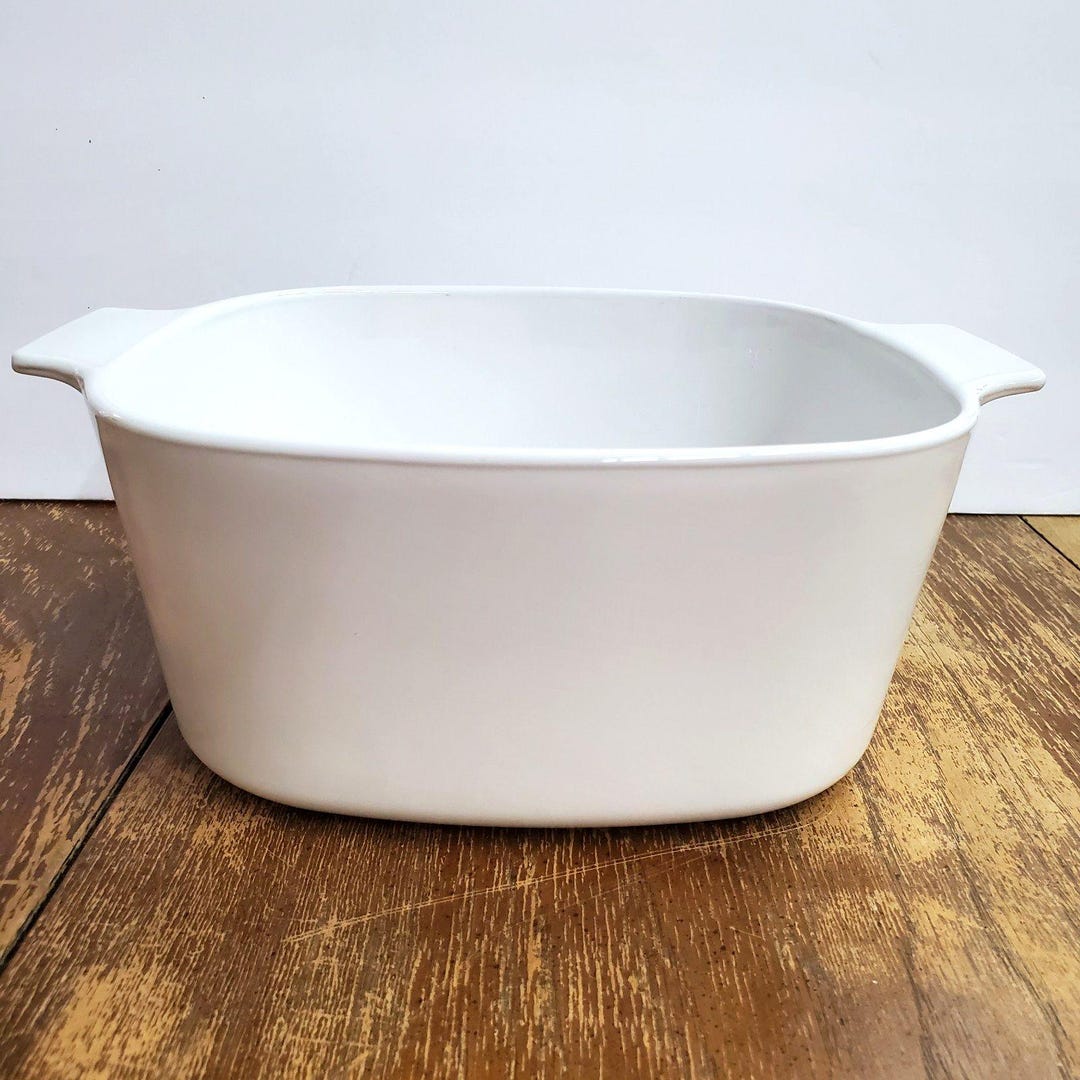Pyroceram Tableware Vintage Pyroceram CORNING WARE A-3-B Just White 3 Liter Casserole ...