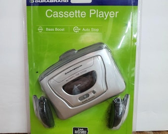 VTG Durabrand 820M Portable Cassette Player w/ Headphones Bass Boost NEW SEALED