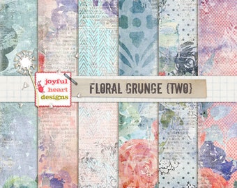 12x12 inches photography cards Grunged-Out {#21} flyers 5 painted and artsy digital scrapbooking papers for invitations posters