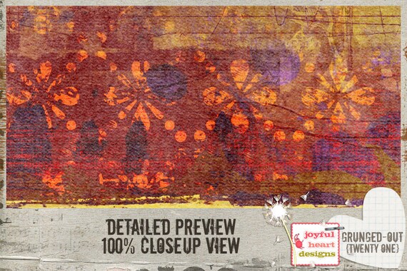 12x12 inches photography cards Grunged-Out {#21} flyers 5 painted and artsy digital scrapbooking papers for invitations posters