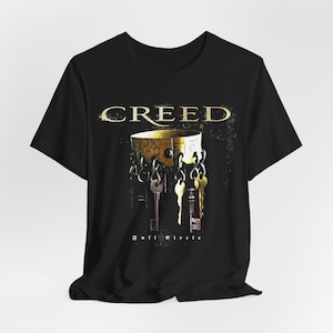 Creed Summer of &#39;99 Tour 2025 TShirt | Vintage Rock Band Tee | Official Merch Style Tribute | Born out of a Circle | Unisex Tshirt Youth