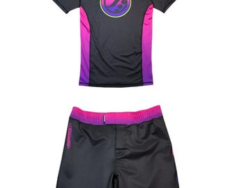 Set Rash Guard e Pantaloncini Shoyoroll BJJ: Attrezzatura da allenamento a compressione MMA senza gi