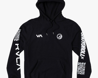Felpa con cappuccio nera Shoyoroll x RVCA / Pile Jiu Jitsu