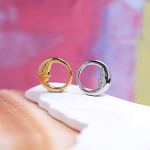 Maangezicht verwisselbare stijl sieraden neusring 16G conch toren Daith Helix tragus piercing sieraden chirurgisch staal kraakbeen oorbel hoepel