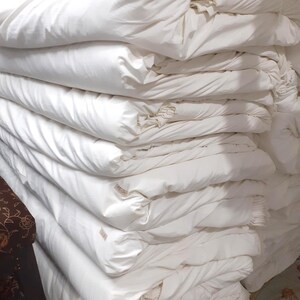 Extra Wide Washed Cotton Fabric: Natural French Flax (285cm/112&quot; width) - By the Meter