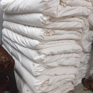 Extra Wide Multicolor Cotton Fabric: French Flax, Stonewashed (285cm/112&quot;)