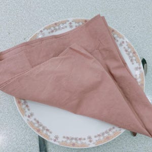 Woodrose Cotton Napkins set | Washed cotton wholesale cloth napkins | Kitchen dining table & Wedding party napkins | Reusable napkins