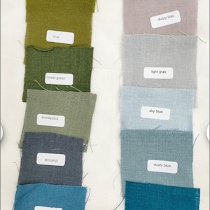 Extra Wide Linen Fabric: Soft Washed French Flax (112&quot; Width) - By The Meter