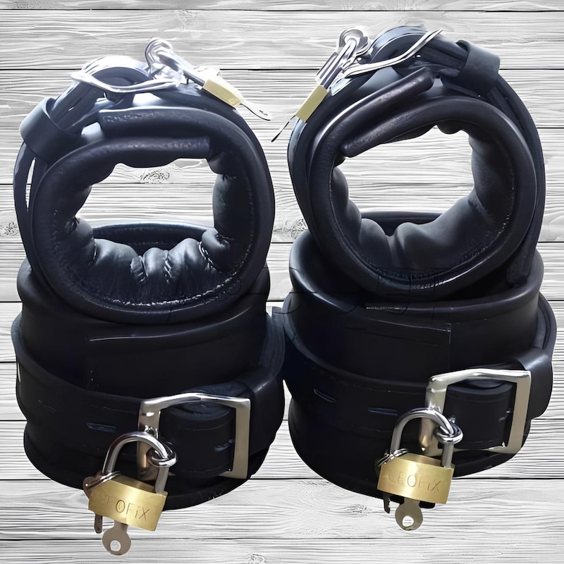 Locking Bondage Cuffs - Etsy