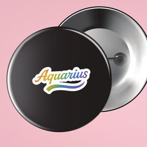 Rainbow Aquarius Zodiac Sign Sticker,Digital Aquarius Zodiac Sticker,Zodiac Sign Sticker,Aquarius Horoscope Sticker,Planner Zodiac Sticker