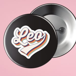 Retro Leo Zodiac Sign Sticker, Digital Leo Zodiac Sign Sticker, Zodiac Sign Sticker, Leo Horoscope Sticker, Planner Zodiac Sticker