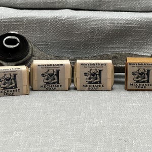 Mechanic’s Pumice Soap – Heavy-Duty Hand Cleaner | Handmade Scrub Soap with Olive & Coconut Oil